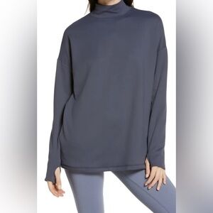 Sweaty Betty Eco Thermal Mockneck Sweatshirt Long Sleeve Running Top Size Medium